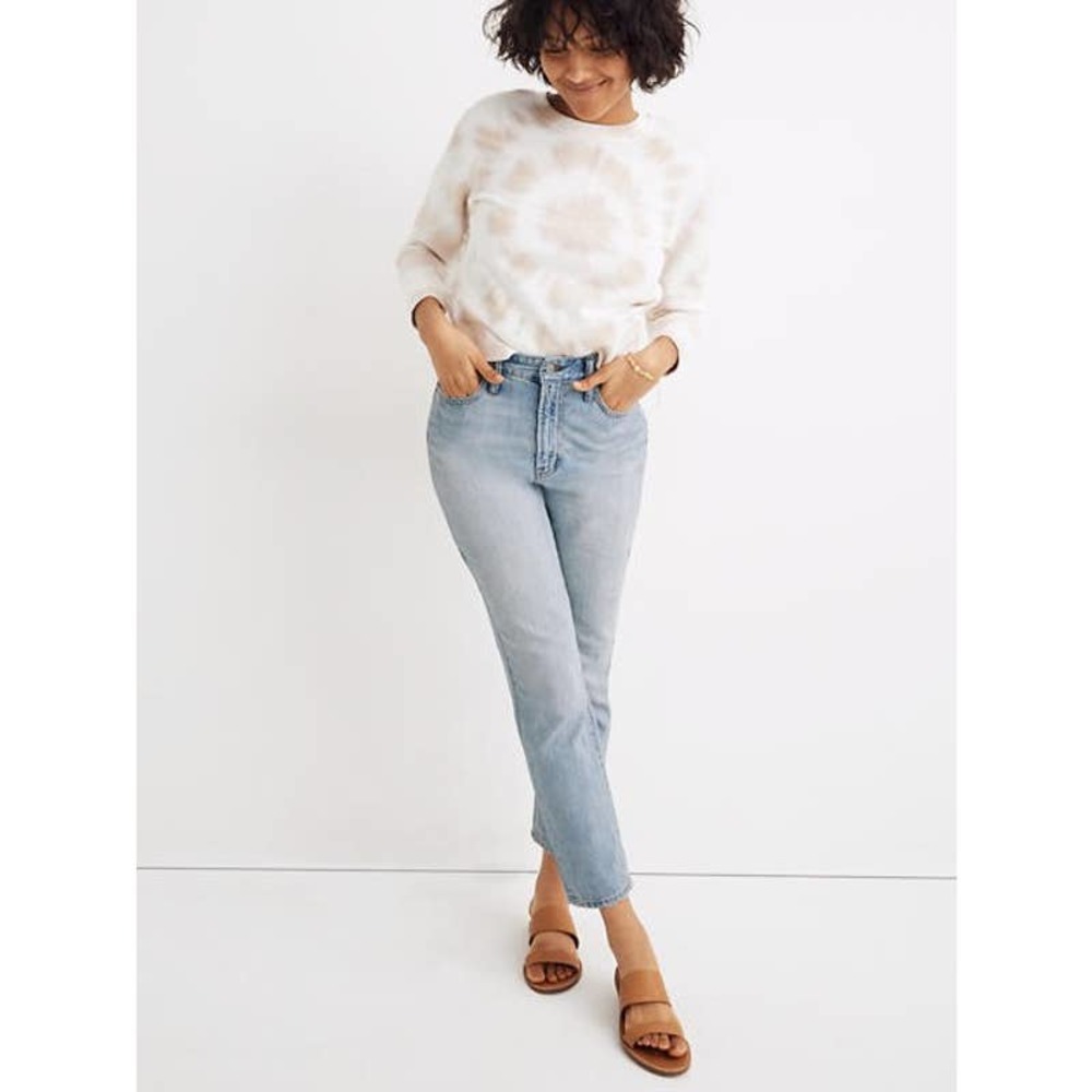 #34 Madewell NWT The Curvy Perfect Vintage Straight Ankle Jeans Blue SZ 23 MC489